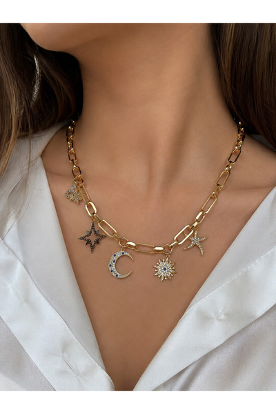 VELORA Çelik Charm Kolye