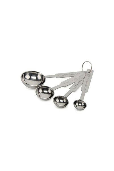 Empressco Mini Metal Measuring Spoons Set, 4-Piece, Practical and Stylish Scales