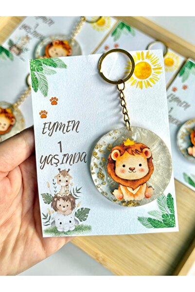 pearlsavon Aslan Figürlü Anahtarlık Bebek Hediyelik 20 Adet ( mevlüt , baby s...