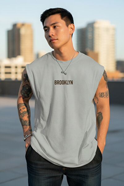 FS CABİN Black Cotton Printed Oversize Sports T-Shirt