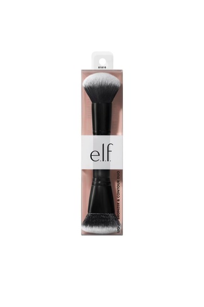 e.l.f cosmetic فرشاة ثنائية للبرونزر السائل وتحديد الملامح