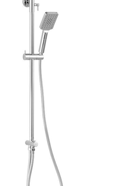 FERRO Wizard Square Pro Κολόνα Σταθερού Ντους Χρωμέ