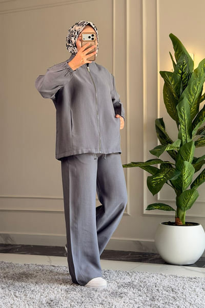 Suede Style 6580 - Set casual elegant și confortabil din țesătură moale modal...