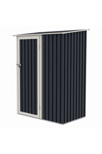 MESTERINO Casuta / magazie de gradina premium metalica, Joy-A, Gri/Bej, dimen...