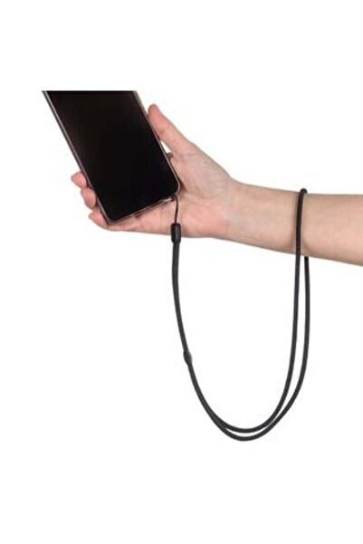 OEM Accesoriu telefon mobil, cablu torsadat negru, 50 cm