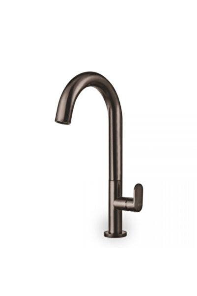 ARMANDO VICARIO Slim Black Brushed Μπαταρία Νιπτήρος Υψηλή Με Βαλβίδα Clic-Clac