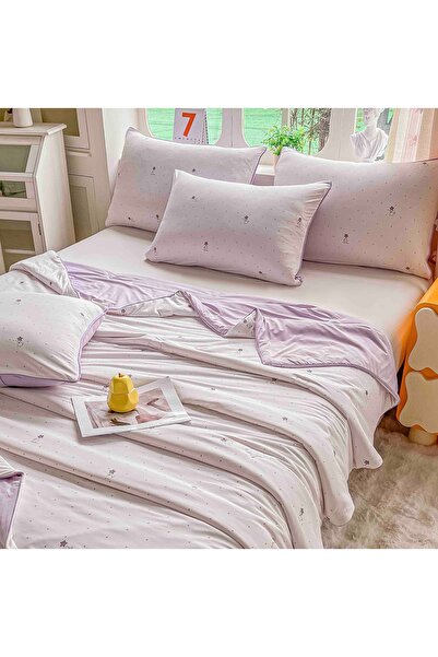 JOJO HOME Pilota premium de vara racoroasa, rece la atingere, 200x230cm + 2 f...