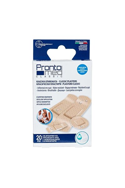 Jumbo Plasturi Clasici, 20 buc, protectie igienica pentru rani mici, zgarietu...