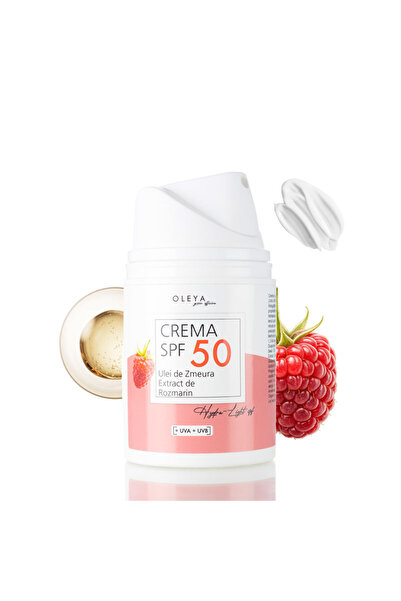 Oleya Hydra-Light SPF – Cremă SPF 50 cu filtre solare încapsulate și ulei de ...
