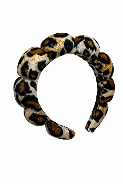 Jack Ferrero Bentiță cu model leopard, cu valuri ondulate, elegantă și confor...
