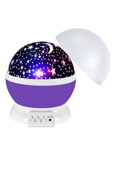 SOWUGI LED Moon And Star Night Lamp Purple/White