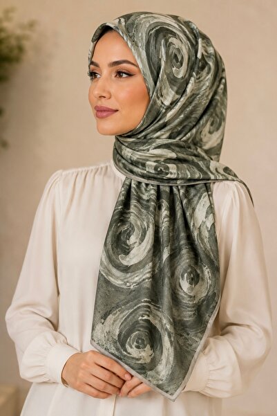 İmajButik Khaki Cotton Soft Scarf