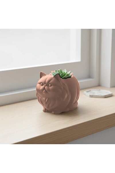 OEM Mini Ghiveci Decorativ Pisica Persana pentru Plante Mici