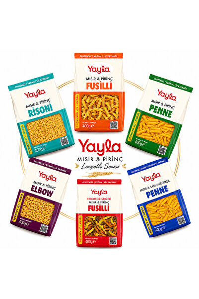 Yayla 🔥 Glutensiz Lezzet Şöleni! 6’lı Mısır & Pirinç Makarna Avantaj Paketi ...