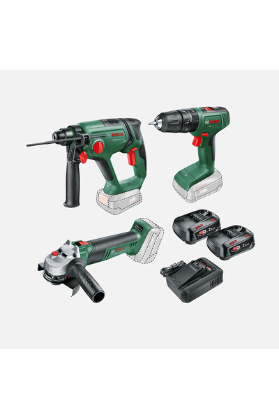 Bosch UniversalHammer 18V UniversalGrind 18V-75 EasyImpact 18V-40 2.5Ah. Çift...