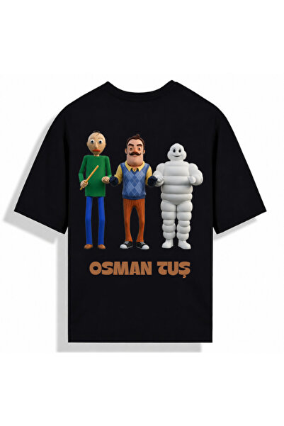 Violon Black Osman Tuş Triple Dance Printed Oversize T-Shirt