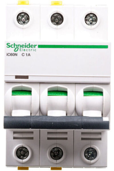 Schneider Electric Disjunctor automat 1A tripolar AC/DC A9F04301