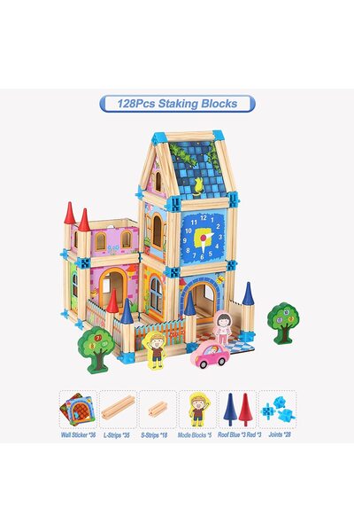 Generic Hoye Craft® Multi-functional Building 3D puzzles Building Blocks wood...