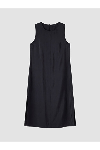 LC Waikiki Nevavm Plus Size Modal Blend Women's Dress with Difference