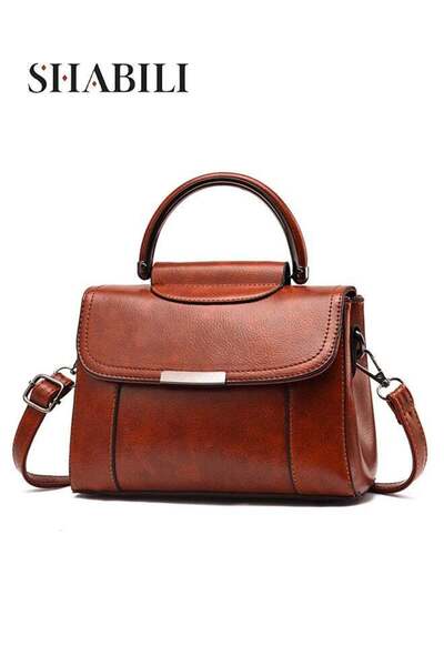 SHABILI Women PU Shoulder Bag Crossbody Satchel Tote Handbag,