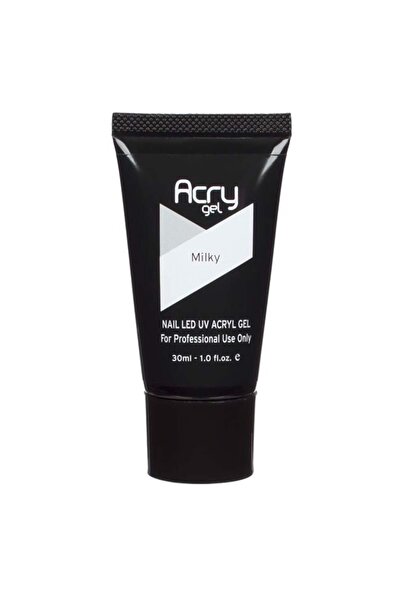 ACRY Acrygel Milky semitransparent la tub, 30 ml – modelare controlată pentru...