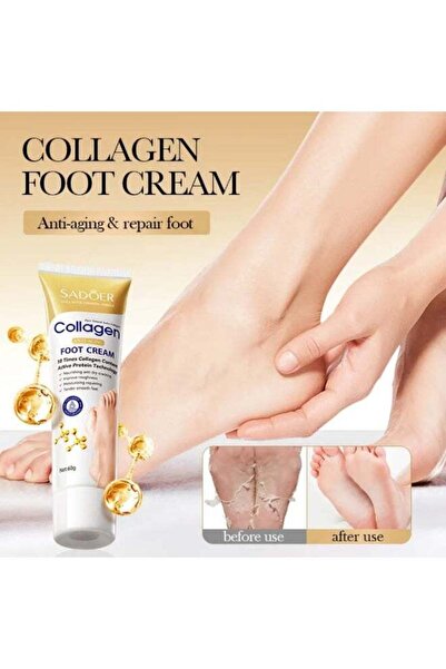 SADOER 2Pcs Collagen foot Cream 2x60G Anti Aging Nourishing Anti Dry Cracking Moisturizing Repairing Foot Cream
