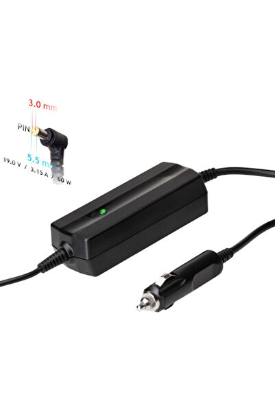 Akyga Încărcător universal pentru laptop 60W 19V 3.16A cu cablu de alimentare...
