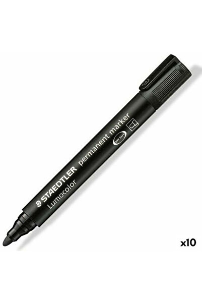 Staedtler Lumocolor 352 Μόνιμοι Μαρκαδόροι 2mm Μαύρο 10 τεμάχια