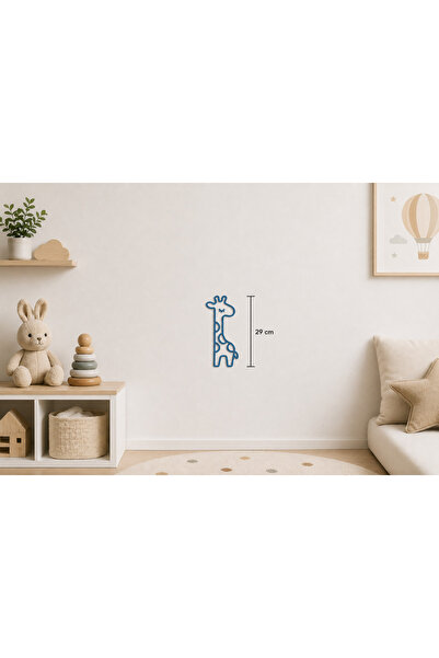 AKTASTORE Children's Room Cute Giraffe Figure Wall Decoration