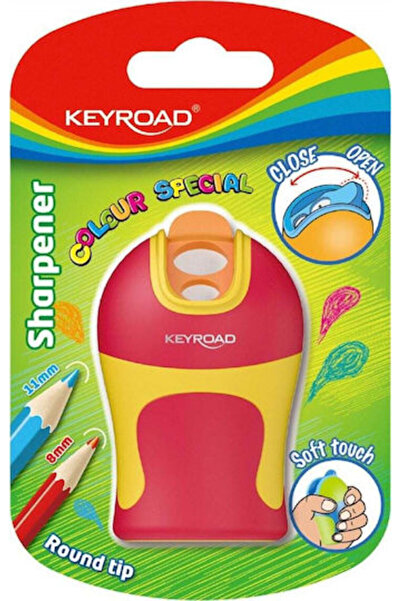 KEYROAD Markere Soft Touch din plastic, cu ascuțire dublă, vârf rotunjit, în ...