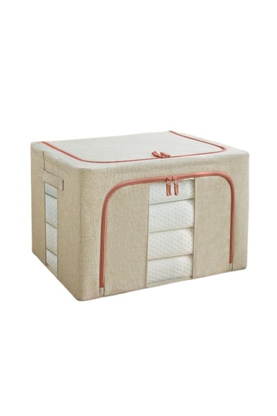 MACVI Cutie de depozitare pliabilă de 66L, din material textil — Organizare e...