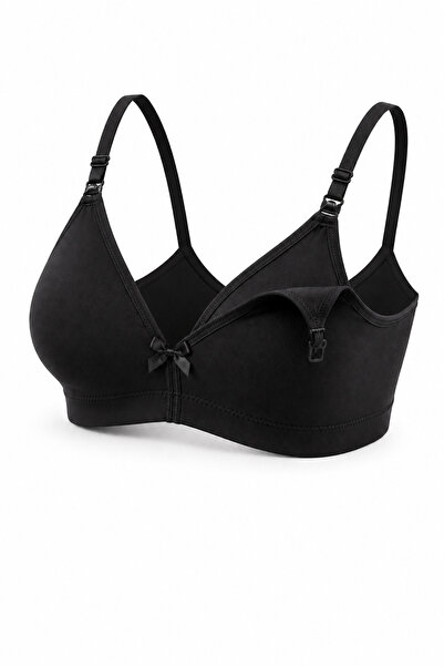 Bulut Anne ve Çocuk حمالة صدر للرضاعة الطبيعية لون أسود/أسمر للأمهات والنساء ...