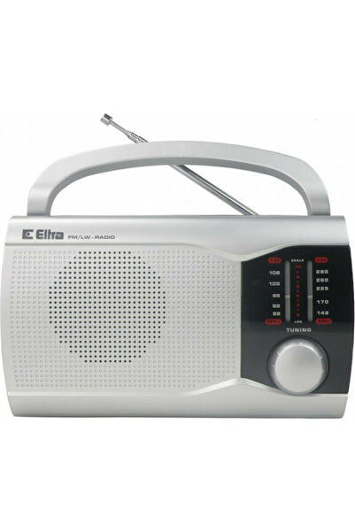 ELTRA Radio de masă Ewa electric / cu baterii, argintiu