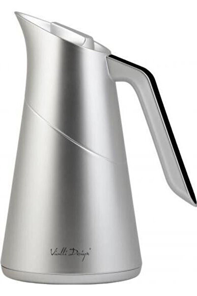 Vialli Design Termos din plastic 1l argintiu-negru