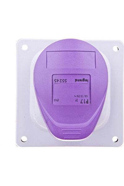 Legrand Priză electrică simplă impermeabilă 16A, mov