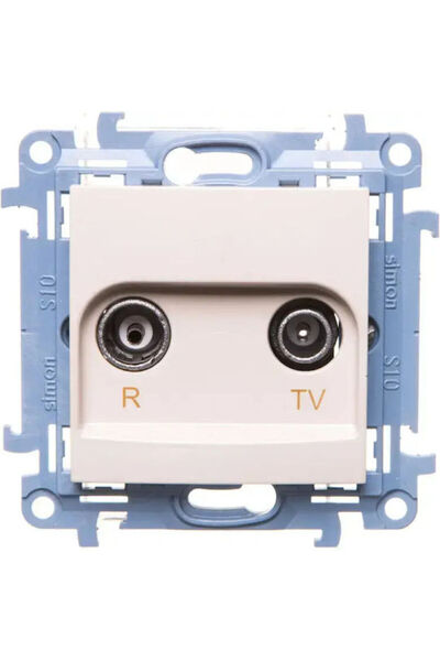 Kontakt-Simon Simon 10 R-tv Antenă Jack Crem Ip20 Caz.01/41