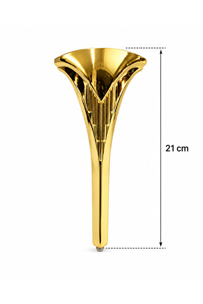 Global 21 Cm ALEMİNYUM GOLD kaplama TREND Ayak -- TV Ünitesi - Gümüşlük - Kol...