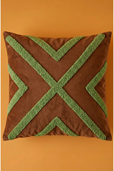 Maharat Geometric Patterned Design Punch Throw Pillow Cover Pillowcase