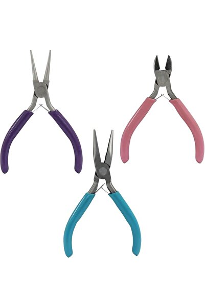Arabest Jewelry Pliers Set, 3 Pack Needle Round Nose Wire Cutters, For DIY Je...