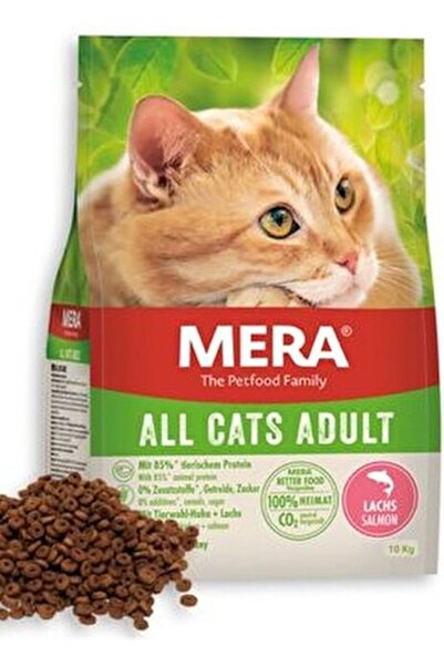 Mera All Cats Adult Grain Free Salmon Tüm Kediler Için Tahılsız Taze Somon Ba...