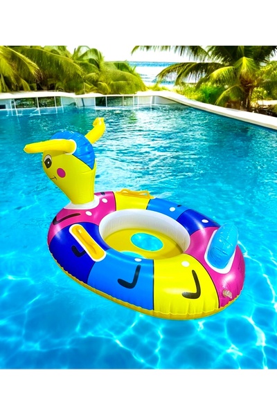 Genel Markalar Çocuk Deniz Simidi Baby Boat Tutucaklı Arı Model 0-4 Yaş