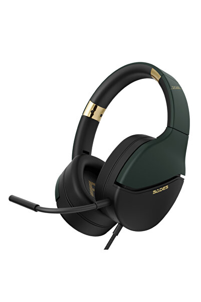 Sades gaming headset SPOWER, 3.5mm σύνδεση, 40mm, multi-platform, μαύρο/πράσινο