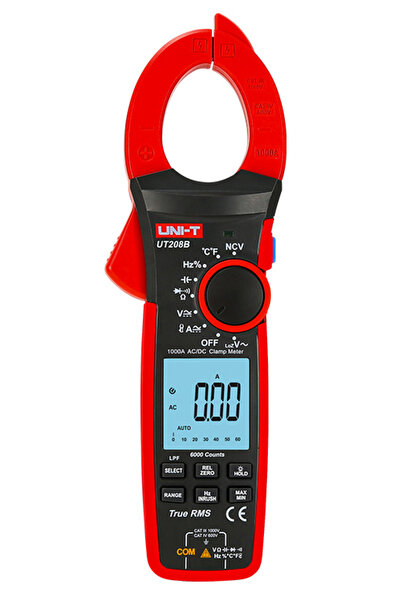 OEM UNI-T πολύμετρο & αμπεροτσιμπίδα UT208B, 1000A AC/DC, NCV, True RMS
