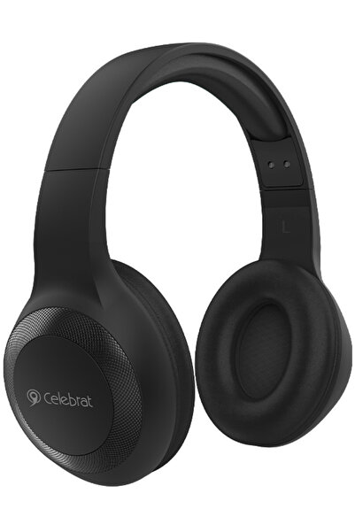 Celebrat headphones με μικρόφωνο A23-ΒΚ, bluetooth, 40mm, μαύρο