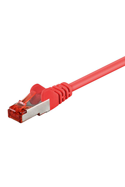 goobay καλώδιο δικτύου 92458, CAT 6 S/FTP, copper, 250MHz, 0.15m, κόκκινο