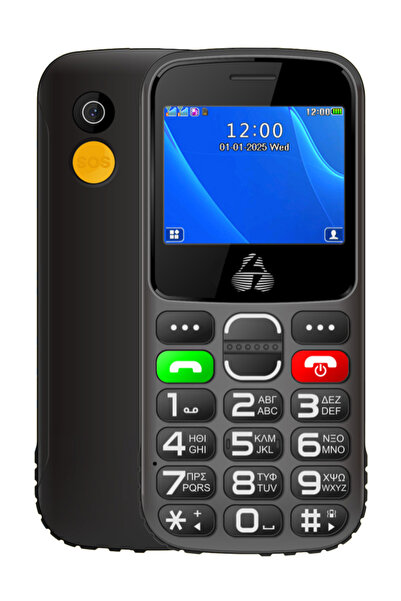 POWERTECH κινητό τηλέφωνο Sentry II, 2.31", dual SIM, με κάμερα, μαύρο