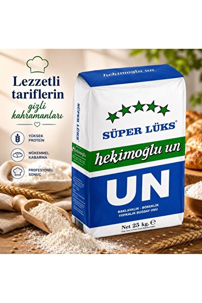 HEKİMOĞLU UN hekimoğlu süperlüx un böğreklik baklavalık 25 kg