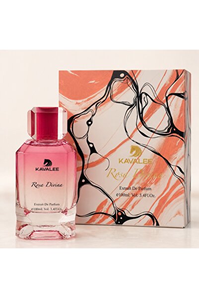 KAVALEE Rosa Divina Unisex Extrait De Parfum 100ml, Elegant Sweet Clean Rose ...