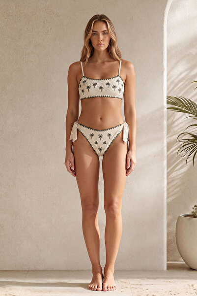 MAIRA Swimwear Nova Palmiye Nakışlı Bralette Bikini