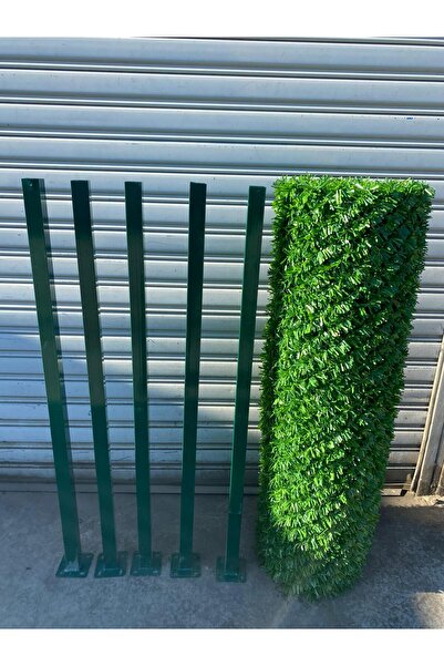 msy garden fenc Çim Çit 200 cm x 10 mt + 5 ADET Galvanizli Çit Direği Aksesua...